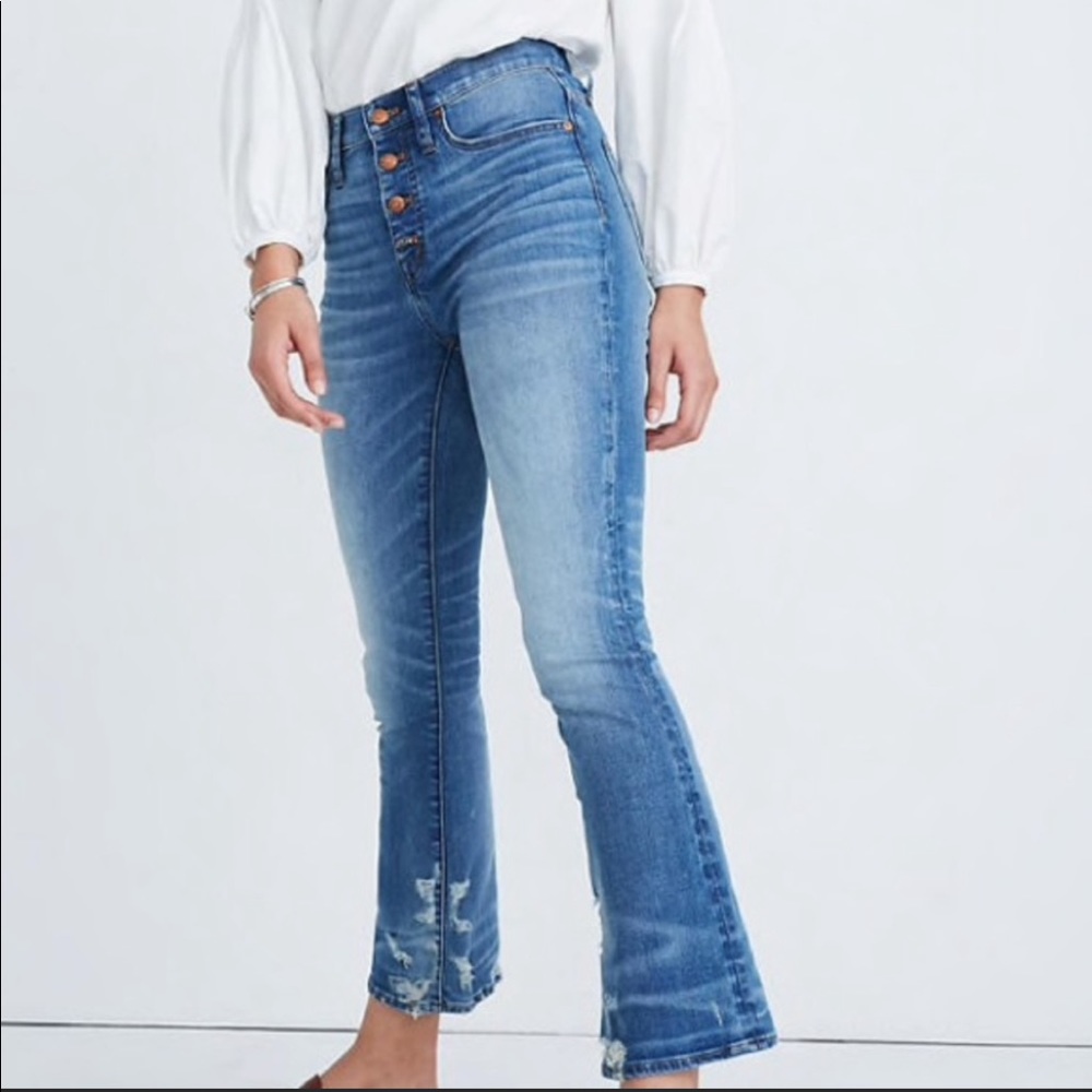 Size 26 - madewell crop flare
